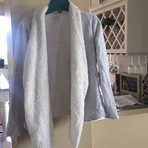 Girls Comfy Gray Cardigan